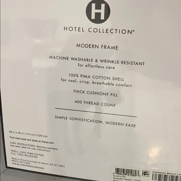 Hotel Collection Twin Comforter, Wrinkle… - Picture 6 of 6